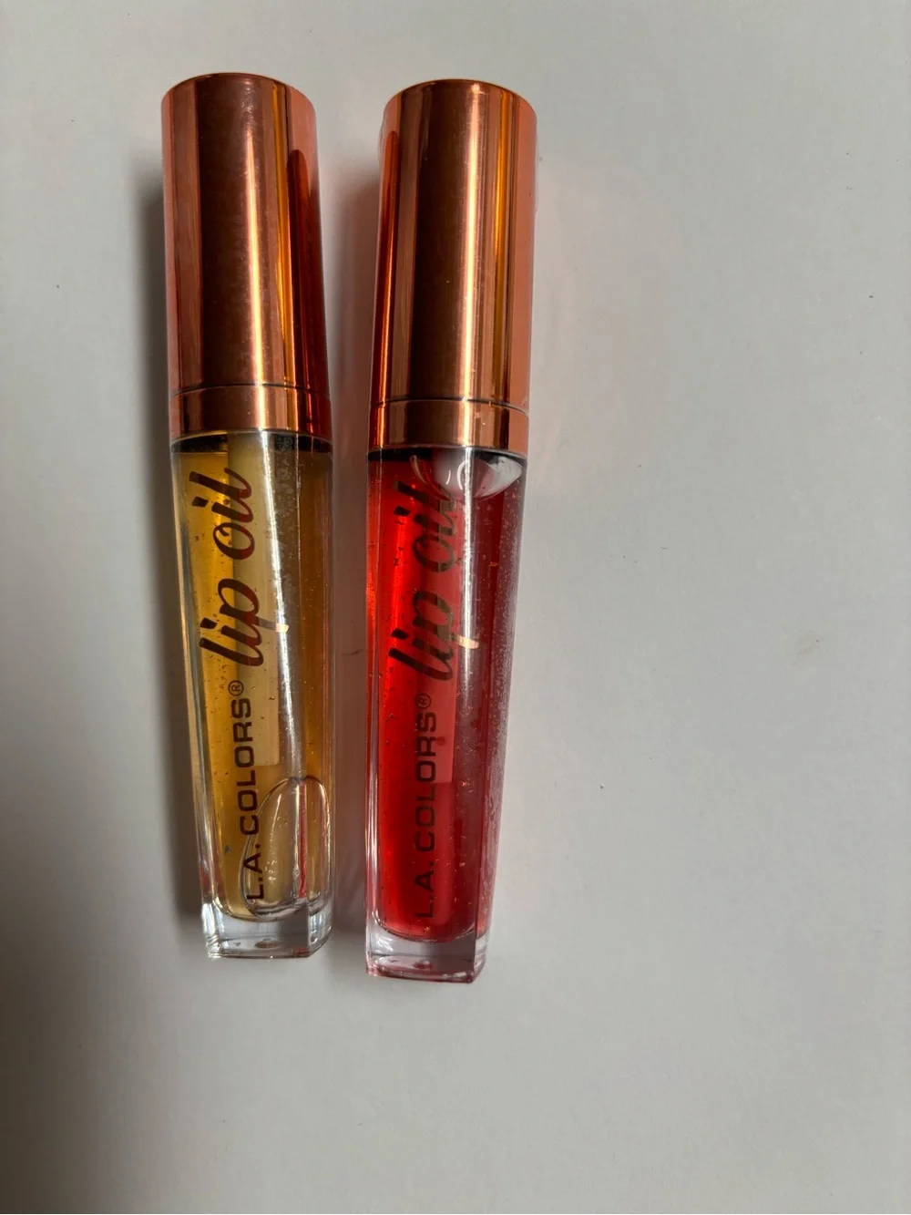 L.A. Colors Lip Oil Duo - Yellow & Red